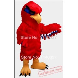 Plush Red Hawk Mascot Costume Eagle Falcon 