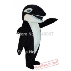 Black Killer Whale Mascot Costume Adult Cartoon Character