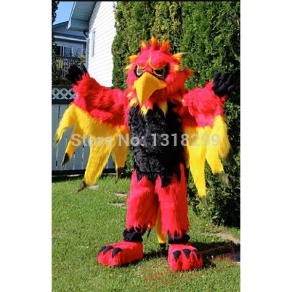 Plush Pheonix Mascot Costume