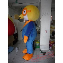 Revised Version Glasess Yellow Bird Adult Animal Mascot Costume