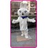 Plush White Rabbit Bunny Mascot Costume