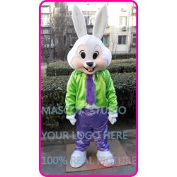 Mr Easter Bunny Mascot Costume Cartoon Character
