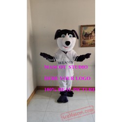Purple Dog Mascot Costume Custom Cartoon Characte