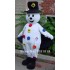 Snowman Mascot Costume Cartoon Character