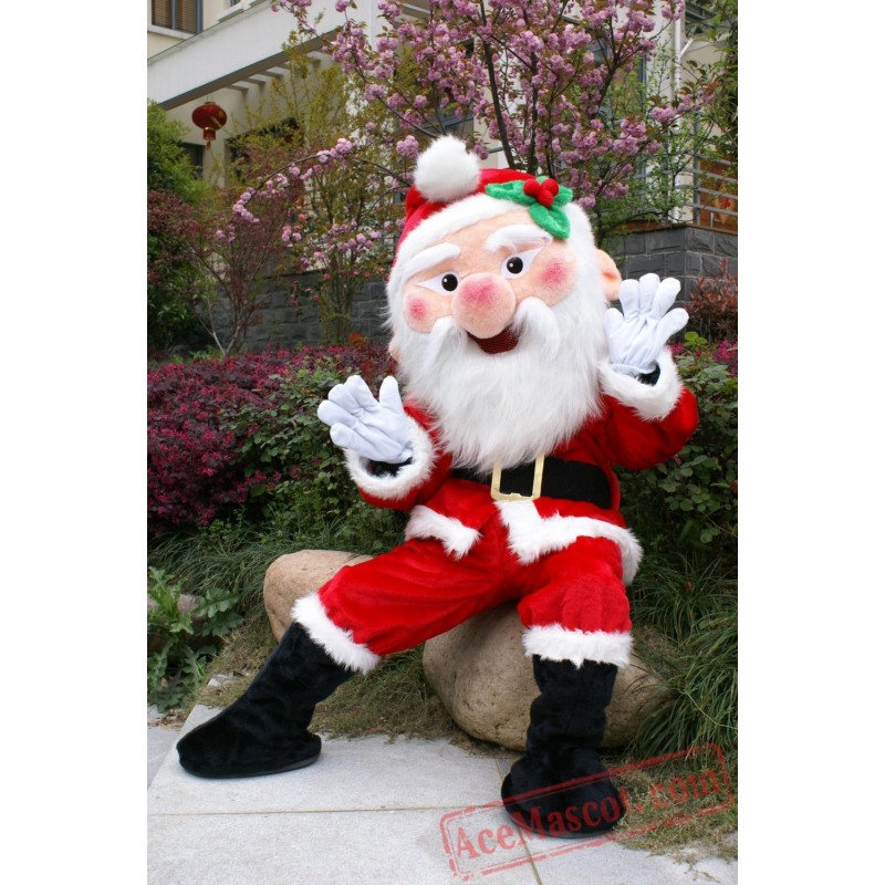 High Quality Santa Claus Cartoon Mascot Costume