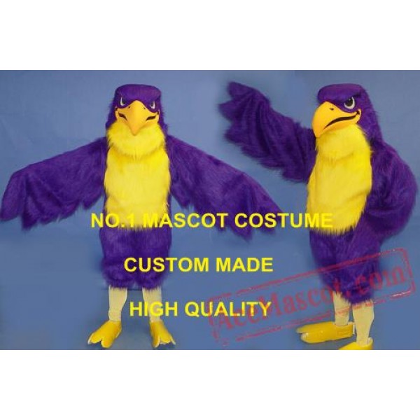 Purple Falcon Mascot Costume Eagle Hawk Bird Costumes