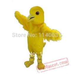 Long Hair Canary Mascot Costume Adult Birds Mascot