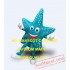 Professional Blue Sea Star Starfish Mascot Costume