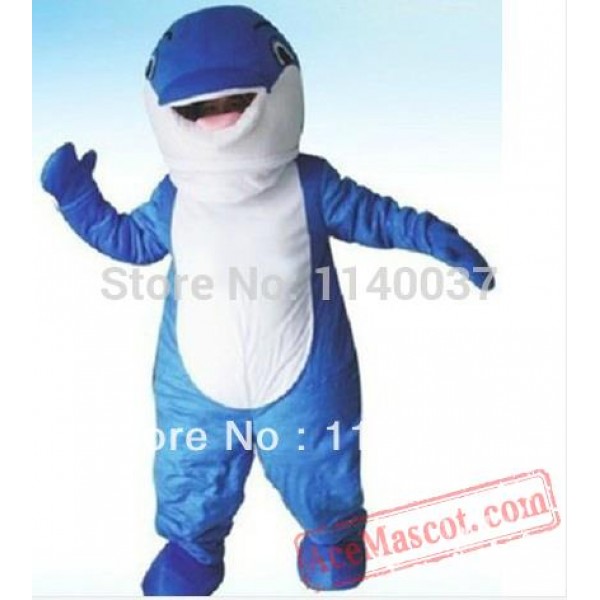 Blue Whale Adult Mascot Costume