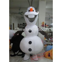 Smile Olaf Mascot Costume Adult Cartoon