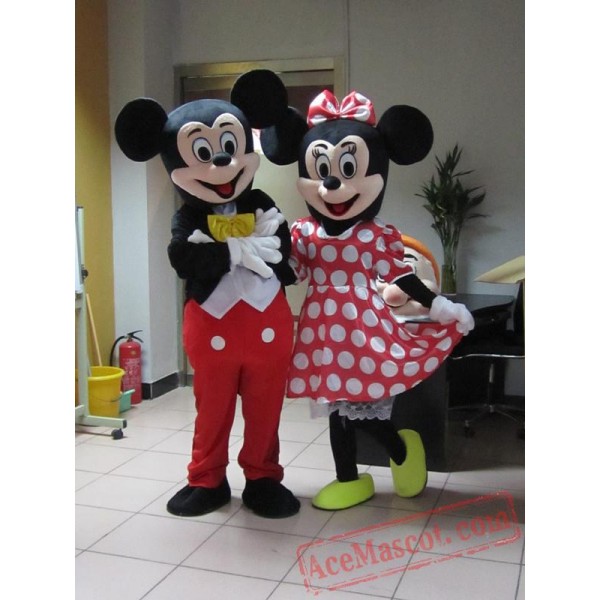 Minnie / Mickey Mouse Cartoon Mascot Costumes