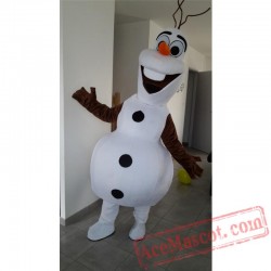 Smiling Olaf Mascot Costume Cartoon Character Costume