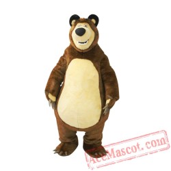 Bear Ursa Grizzly Mascot Costume Cartoon Character