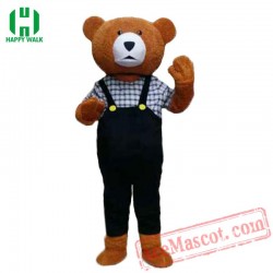 Adult Teddy Bear Mascot Costume Cartoon Character Costume