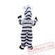 Halloween Cartoon Zebra Mascot Costume