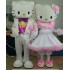 Helmet Couple Series Kitty Cat Mascot Costumes