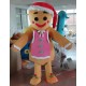 adult gingerbread man mascot costume