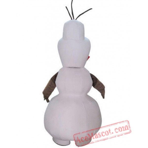 Smiling Olaf Mascot Costume Snowman Cartoon Character Costume