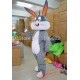 Bunny Mascot Costume Gray Rabbit