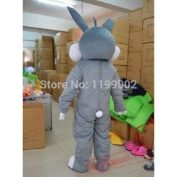 Bunny Mascot Costume Gray Rabbit