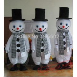 Christmas Snowman Adult Mascot Costume