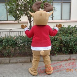 Carnival Happy Deer Cartoon Mascot Costume