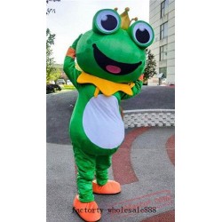 The Frog Prince Fancy Cartoon Mascot Costume