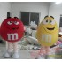 Funny M Bean & M Chocolate Candy Colors Beans Mascot Costume