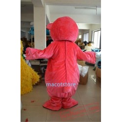 The Pink Bear Mascot Costume Cartoon