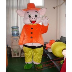 Happy Pig Mascot Costumes Cartoon