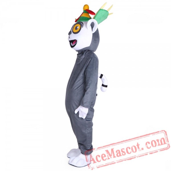 King Julian Lemur Lemuroid Lemuridae Mascot Costume