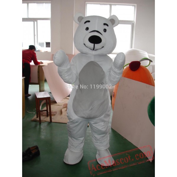 White Bears Mascot Costume