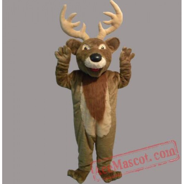 Christmas Elk Deer Cartoon Mascot Costume