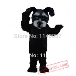Black Scottish Dog Mascot Costume Cartoon Character