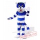 Blue Cat Cartoon Mascot Costume