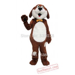 Best Buddy White & Brown Dog Dogwood Mascot Costume