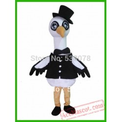 Professional Mr.Crane Bird Mascot Costume Adult Crane Cartoon
