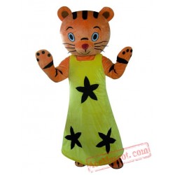 New Revised Version Special Frank Tiger Girl Mascot Costume
