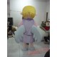 Yellow Hair Angel Girl Mascot Costume