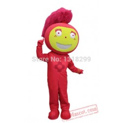 Red Fire Girl Mascot Costume