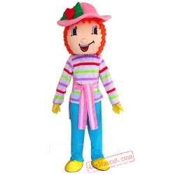 Strawberry Shortcake Girl Mascot Costume