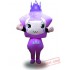 Purple Star Girl Mascot Costume