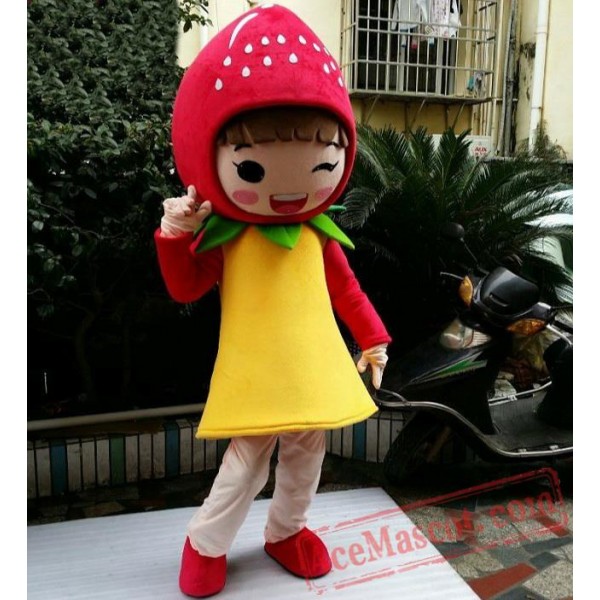 Girl Strawberry Mascot Costumes