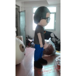 Boy Mascot Costume With Glasses
