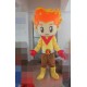 Fire Boy Costume Plush Adult Fire Head Mascot Costume
