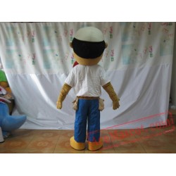 Brown Boy Mascot Costume