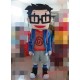 Character Adult Glasses Boy Mascot Costume