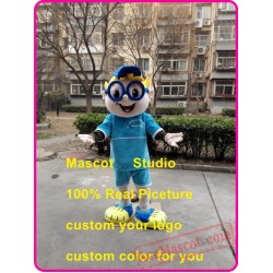 Glass Boy Mascot Costume