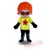 Green Red Hair Cool Boy Mascot Costume