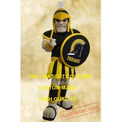 Black Trojan Mascot Costume Spartan Knight Warrior Costume